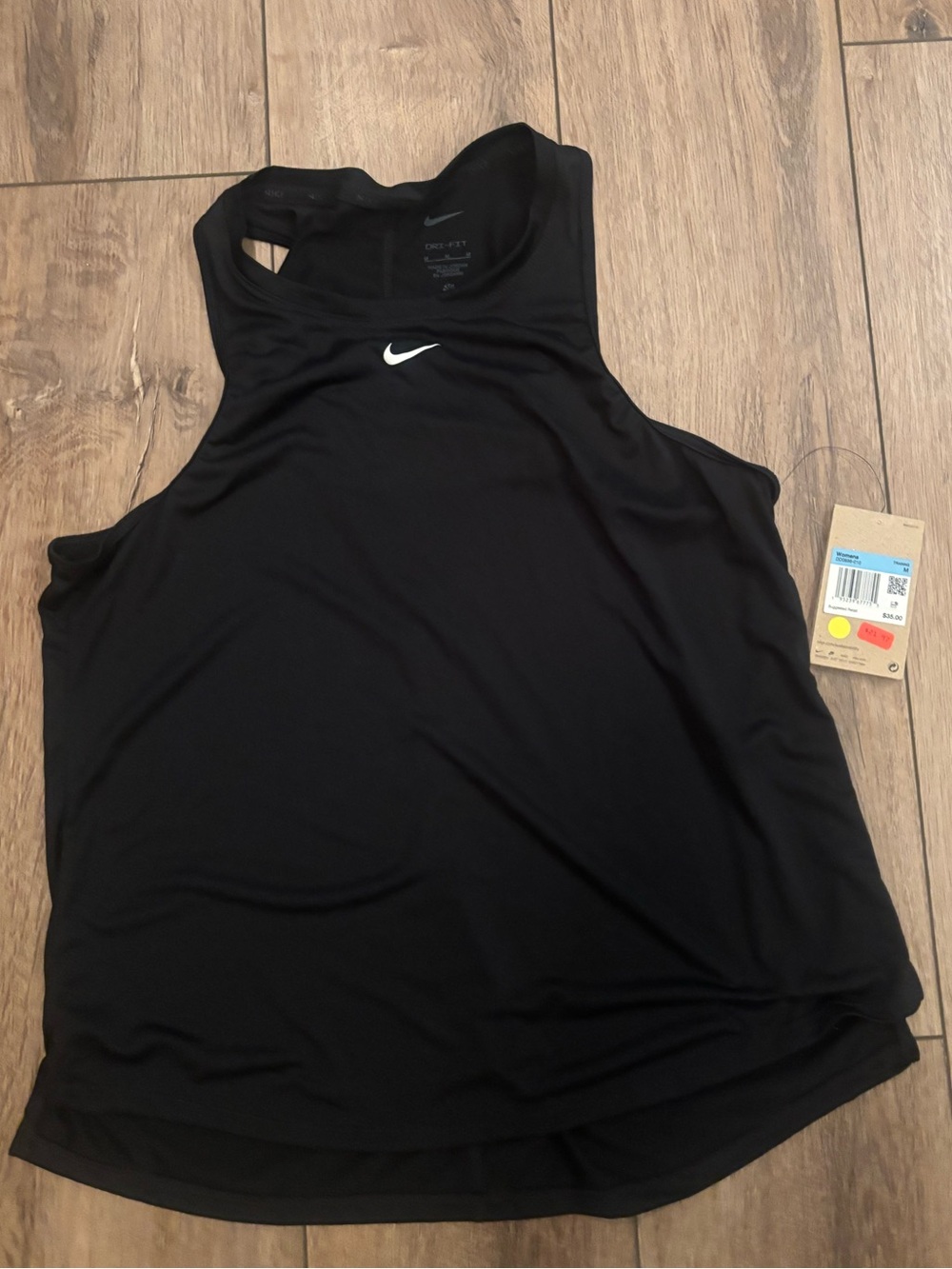 NWT Sz M Nike Black Dri-FIT Racerback Training Tank